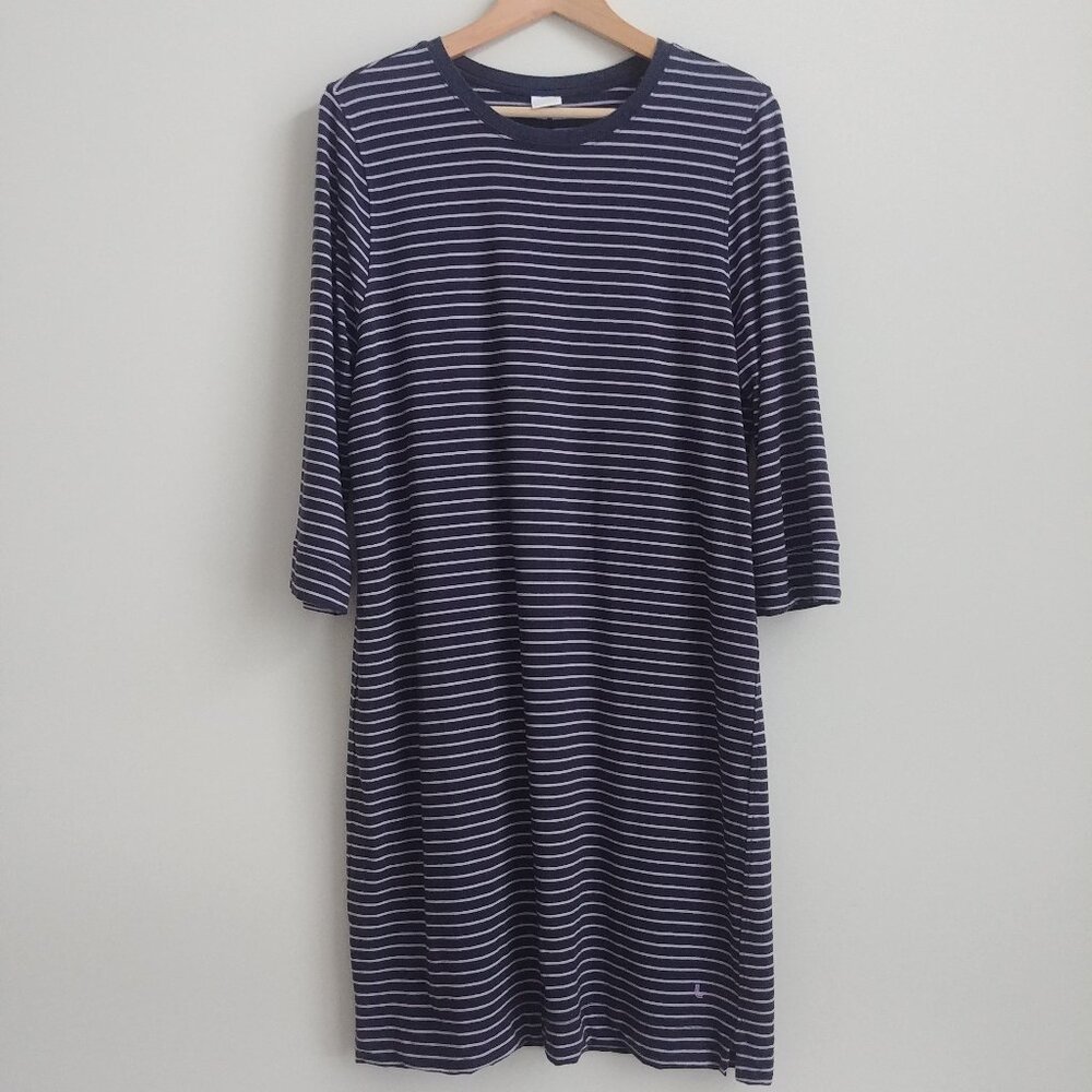 Lole Navy and lilac Striped Dress